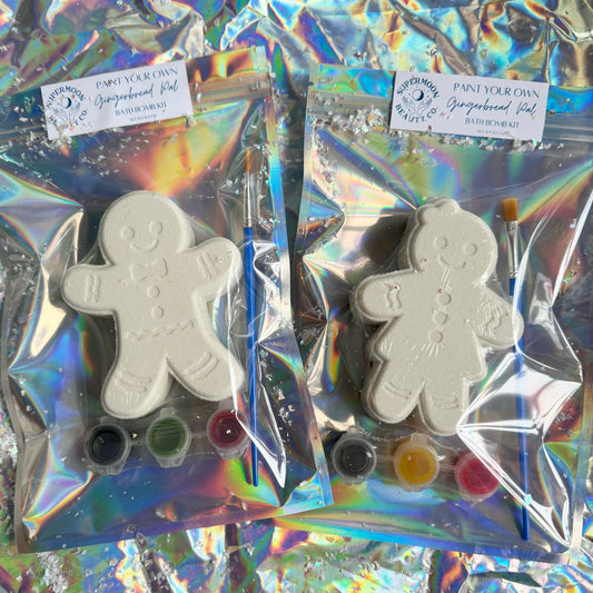 Paint Your Own Gingerbread Pal / Bath Bomb Kit