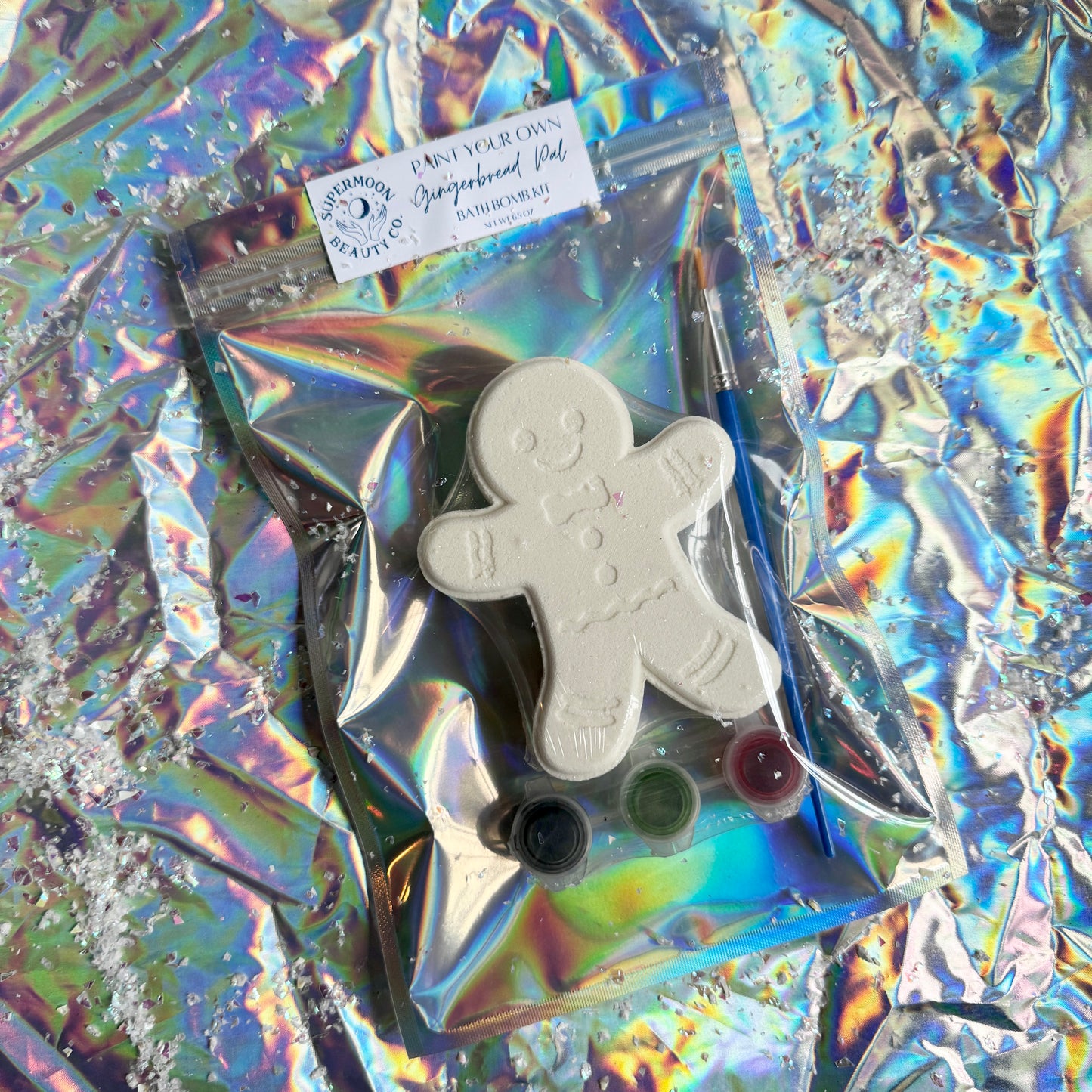 Paint Your Own Gingerbread Pal / Bath Bomb Kit
