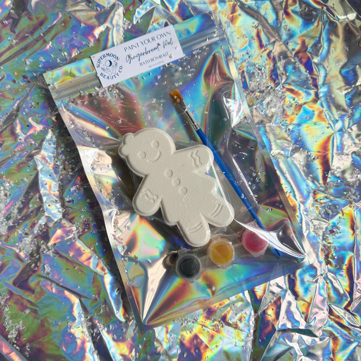 Paint Your Own Gingerbread Pal / Bath Bomb Kit
